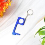 Metal Key Shape Keychain & Door Opener Tool (1 Pc) | No-Touch Hand Tool | Non-Contact Safety Key for Door Handles & Buttons - Image 4