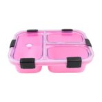 Insulated Plastic 3-Compartment Lunch Box (1 Piece