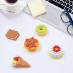 Novelty 3D Fast Food Eraser Set (5-Pack) | Mini Food Collection | Fun Pencil Rubber for Kids' School Supplies, Party Favors & Prizes - Image 3