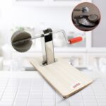 Stainless Steel Coconut Scraper w/ Wooden Base ?Efficient & Durable Grater (1 Pc)
