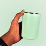Vacuum Glass 304 Stainless Steel Home Office Lidless Anti-Scald Water Cup Drink Mug - Image 3