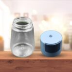 Glass Salt Bottle, Salt Dispenser, Glass Salt Shaker Pack of 1, Seasoning Shaker, Precise Quantitative 0.5g for Home Cooking Picnic Camping Ration Salt Shakers - Image 3