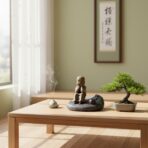 Serene Thinking Monk Statue - Cute Baby Buddha Figurine - Zen Contemplation Sculpture for Home Decor, Meditation, and Peace Gift - Image 4