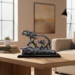 Resin Elephant with Baby Figurine for Home Decor | Feng Shui & Vastu Showpiece | Decorative Animal Idol | Housewarming & Wedding Gift | 11x4x8 Inch - Image 2