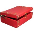 Jewelry Box Organizer for Women ?Luxury  Storage Box , Lockable Display Case for Rings, Necklaces, Watches & Accessories Availabel in Black, Red,Pink,Golde ,White (Red)