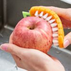 Vegetable Scrubbing Brush, Vegetable Scrubber Fruit Brush Carrot Shape Vegetable Brush for Potato for Vegetable - Image 4