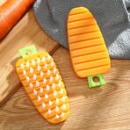 Vegetable Scrubbing Brush, Vegetable Scrubber Fruit Brush Carrot Shape Vegetable Brush for Potato for Vegetable - Image 5